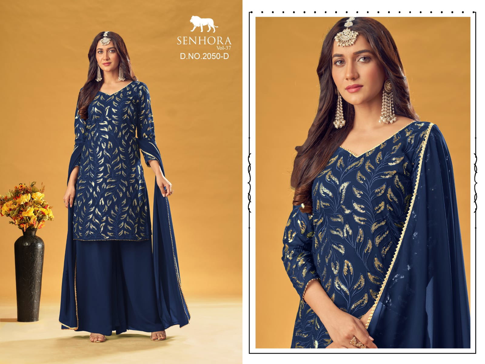 Senhora 37 Colors Heavy New Designer Exclusive Wear Embroidery Salwar Kameez Collection